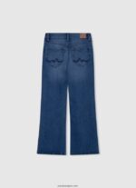 chica vaqueros willa jr de talle alto acampanados Pepe Jeans 44JTZ1368 mezclilla - Imagen 2