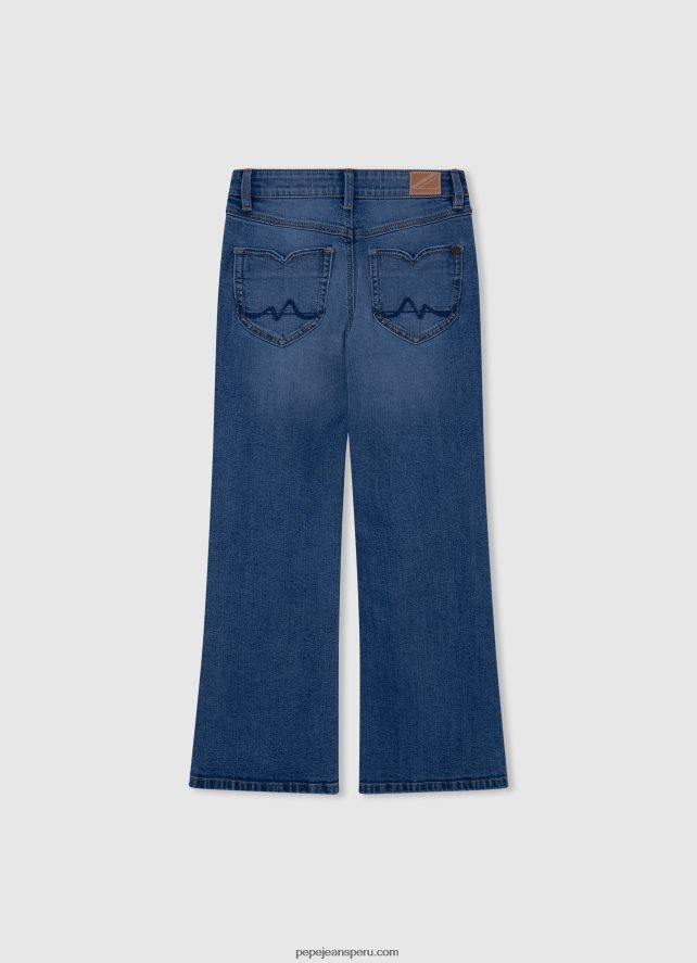 chica vaqueros willa jr de talle alto acampanados Pepe Jeans 44JTZ1368 mezclilla - Imagen 2