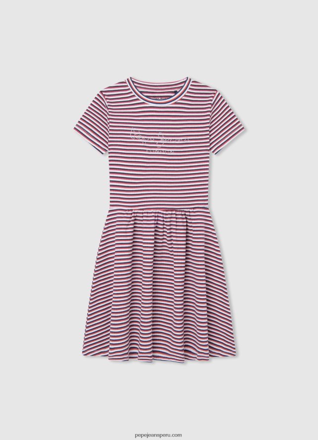 chica_vestido_con_estampado_de_rayas_pepe_jeans_44jtz1377_oceano.jpg chica vestido con estampado de rayas Pepe Jeans 44JTZ1377 océano - Imagen 1