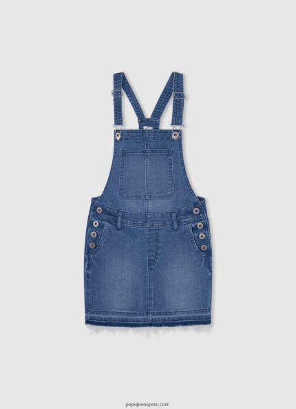 chica vestido con peto de mezclilla Pepe Jeans 44JTZ1384 mezclilla