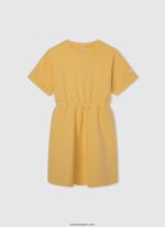 chica vestido corto con rayas degradadas Pepe Jeans 44JTZ1392 Rosa suave - Imagen 5