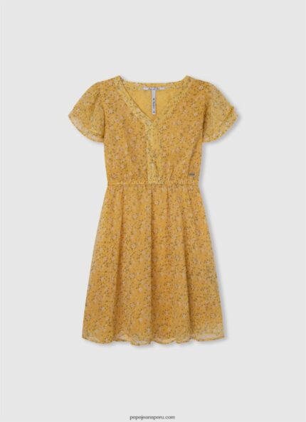 chica vestido de gasa floral Pepe Jeans 44JTZ1400 multi
