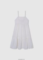 chica vestido romántico de algodón Pepe Jeans 44JTZ1398 mousse - Imagen 2