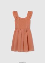 chica vestido skater con cuello redondo Pepe Jeans 44JTZ1401 durazno - Imagen 2