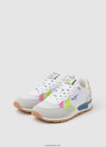 chica zapatillas brit neon combinadas Pepe Jeans 44JTZ1316 blanco - Imagen 3