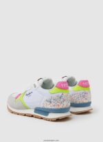 chica zapatillas brit neon combinadas Pepe Jeans 44JTZ1316 blanco - Imagen 4
