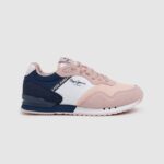chica zapatillas deportivas básicas london Pepe Jeans 44JTZ1318 Rosa suave