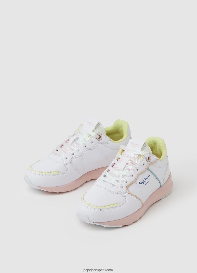 chica zapatillas deportivas york candy Pepe Jeans 44JTZ1311 blanco - Imagen 3