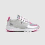 chica zapatillas deportivas york metalizadas Pepe Jeans 44JTZ1333 plata