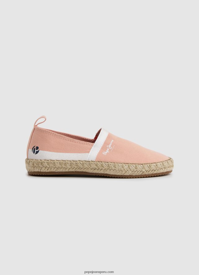 chica zapatillas sin cordones Tourist Camp G Pepe Jeans 44JTZ1334 durazno - Imagen 1