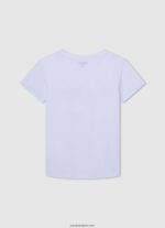 chico camiseta básica con logo Pepe Jeans 44JTZ1607 blanco - Imagen 2