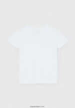 chico camiseta básica con logo Pepe Jeans 44JTZ1607 blanco - Imagen 3