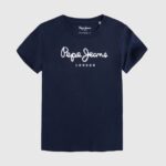 chico camiseta básica con logo Pepe Jeans 44JTZ1622 Armada