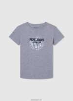 chico camiseta básica con logo Pepe Jeans 44JTZ1636 brillar - Imagen 4