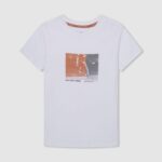 chico camiseta con estampado de foto Pepe Jeans 44JTZ1655 blanquecino