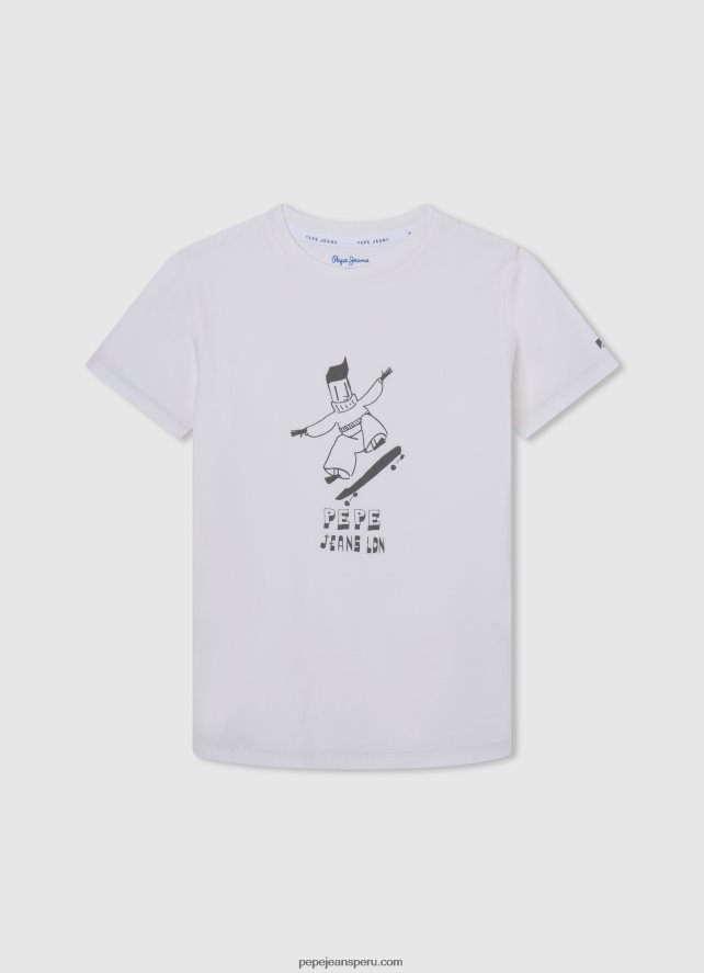 chico_camiseta_con_estampado_grafico_pepe_jeans_44jtz1653_blanquecino.jpg chico camiseta con estampado gráfico Pepe Jeans 44JTZ1653 blanquecino - Imagen 1