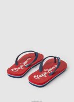 chico chanclas de playa básicas bay beach Pepe Jeans 44JTZ1556 rojo - Imagen 4