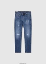 chico jeans ajustados de tiro medio Pepe Jeans 44JTZ1578 mezclilla