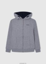 chico jersey de algodón con cremallera Pepe Jeans 44JTZ1589 gris marga