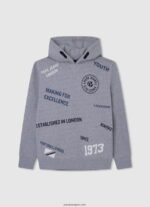chico jersey de algodón con cremallera Pepe Jeans 44JTZ1589 gris marga - Imagen 5
