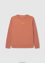 chico jersey de algodón teñido en prenda Pepe Jeans 44JTZ1602 calabaza naranja