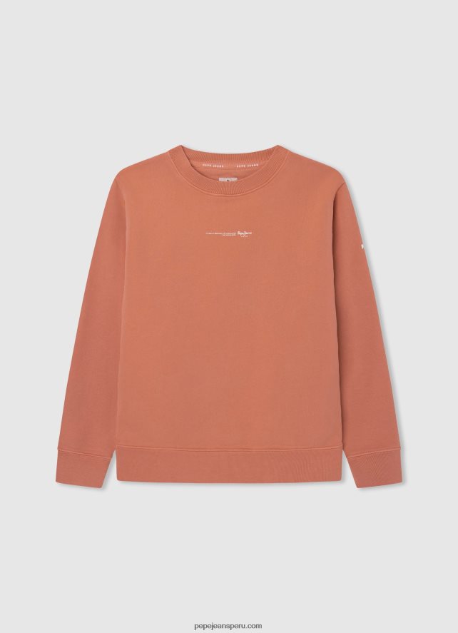 chico jersey de algodón teñido en prenda Pepe Jeans 44JTZ1602 calabaza naranja - Imagen 1