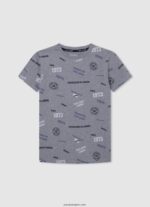 chico playera con estampado integral Pepe Jeans 44JTZ1646 gris marga