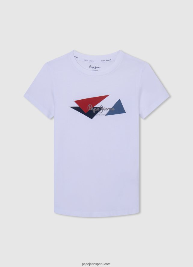 chico_playera_con_logo_de_bandera_pepe_jeans_44jtz1606_blanco.jpg chico playera con logo de bandera Pepe Jeans 44JTZ1606 blanco - Imagen 1