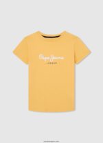 chico playera con logo en el bolsillo delantero Pepe Jeans 44JTZ1638 calabaza naranja - Imagen 4
