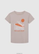 chico playera con logo estampado Pepe Jeans 44JTZ1616 malta