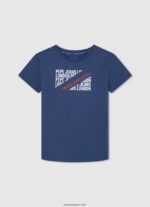 chico playera con logo estampado Pepe Jeans 44JTZ1648 jarman