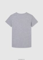 chico playera con logo vertical Pepe Jeans 44JTZ1650 gris marga - Imagen 2