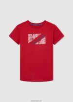 chico playera con logo vertical Pepe Jeans 44JTZ1650 gris marga - Imagen 5
