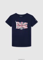 chico playera con logo y bandera Pepe Jeans 44JTZ1624 dulwich - Imagen 3