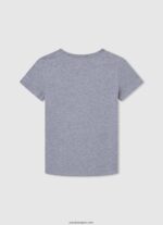 chico playera con logo y bandera Pepe Jeans 44JTZ1635 gris marga - Imagen 2
