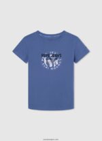 chico playera con logo y bandera Pepe Jeans 44JTZ1635 gris marga - Imagen 4