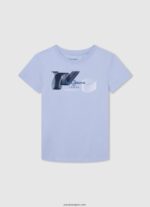 chico playera con logo y bandera Pepe Jeans 44JTZ1635 gris marga - Imagen 5
