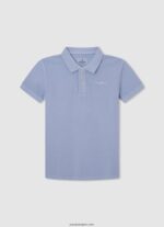 chico polo de piqué con logo bordado Pepe Jeans 44JTZ1661 blanco - Imagen 5