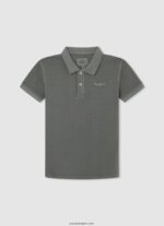 chico polo de piqué con logo bordado Pepe Jeans 44JTZ1663 fundición