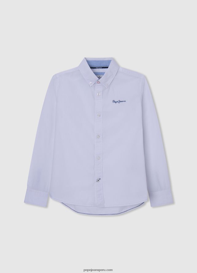 chico polo de piqué con logo bordado Pepe Jeans 44JTZ1663 fundición - Imagen 3