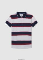 chico polo de piqué con logo bordado Pepe Jeans 44JTZ1672 rojo - Imagen 4