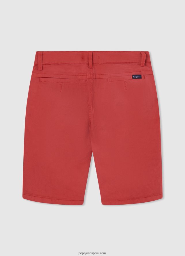 chico shorts chinos de corte estándar Pepe Jeans 44JTZ1693 estudio rojo - Imagen 2