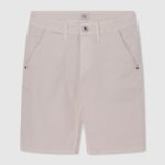 chico shorts chinos de corte estándar Pepe Jeans 44JTZ1697 Marfil