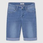 chico shorts de mezclilla ajustados Pepe Jeans 44JTZ1680 mezclilla