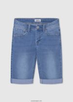chico shorts de mezclilla ajustados Pepe Jeans 44JTZ1680 mezclilla