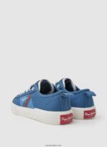 chico tenis vulcanizados con bandera allen Pepe Jeans 44JTZ1561 índigo - Imagen 4