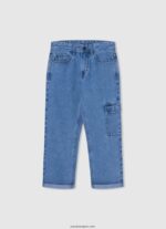 chico vaqueros collin de tiro medio holgados Pepe Jeans 44JTZ1572 mezclilla