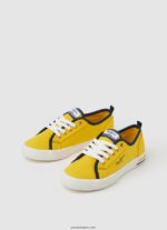 chico zapatillas brady basicas Pepe Jeans 44JTZ1543 rugbi amarillo - Imagen 3