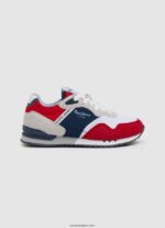 chico zapatillas combinadas london may Pepe Jeans 44JTZ1531 rojo