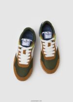 chico zapatillas combinadas london may Pepe Jeans 44JTZ1533 ejército - Imagen 2